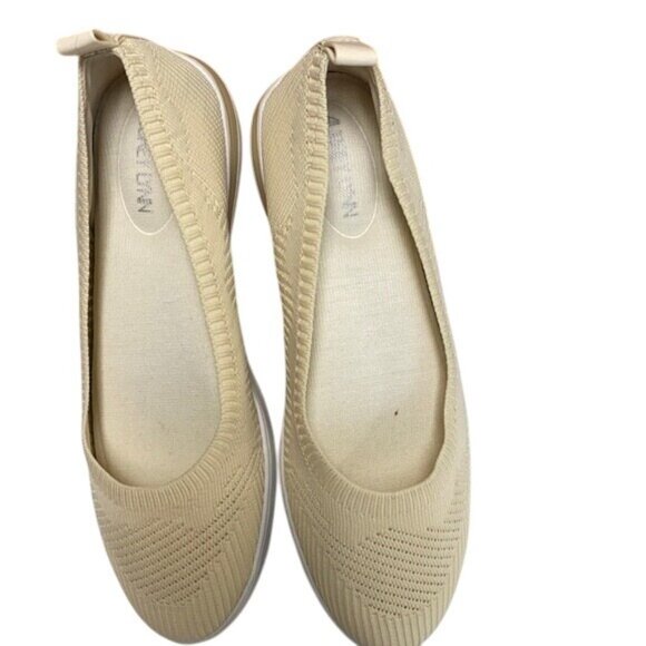 Aerosoles Womens Beige Knit Slip-On Flats Size 8 - Picture 3 of 4